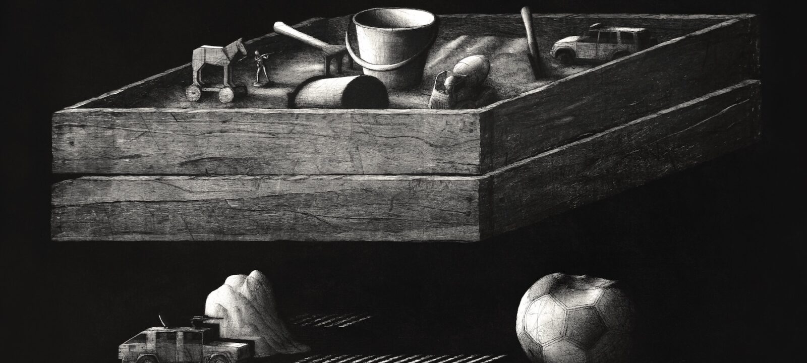 Kamil Kocurek Sandpit wkleslodruk 120x75cm 2020